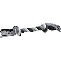 Produktbild von Holland Animal Care Floss Boss Dental Rope Hundespielzeug aus Baumwolle Schwarz-Grau 85 cm - 1,5 kg