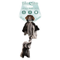 Produktbild von Holland Animal Care Floss Toss Dental Rope Hundespielzeug aus Baumwolle Grau 45 cm - 45 cm
