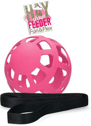 Holland Animal Care Hay Slow Feeder Fun & Flex Heunetz für Pferde aus Naturkautschuk Rosa 22 cm – Bild 1 von 12