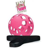 Produktbild von Holland Animal Care Hay Slow Feeder Fun & Flex Heunetz für Pferde aus Naturkautschuk Rosa 22 cm