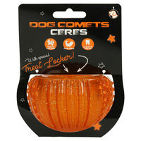 Produktbild von Holland Animal Care Hundespielzeug Ceres Ball mit Leckerli-Fach aus Gummi Orange