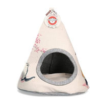 Produktbild von Holland Animal Care Katzenhöhle aus Stoff in Rosa und Beige