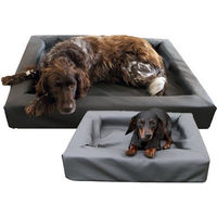 Produktbild von Holland Animal Care Lounge Hundebett aus Kunstleder Grau Größe L