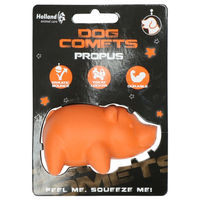 Produktbild von Holland Animal Care Propus Hundespielzeug Ball aus Gummi Orange Klein