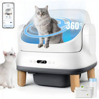 Produktbild von Homall Katzentoilette selbstreinigend mit App-Steuerung und 17-fach Sensor-Sicherheitssystem Weiß 12 Liter