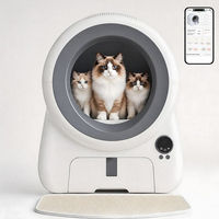 Produktbild von HOMALL Selbstreinigende Katzentoilette Jumbo mit Luftschleier-Desodorierung für erwachsene Katzen in Grau oder Weiß