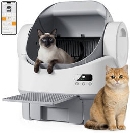 Homall Selbstreinigende Katzentoilette XXL mit App-Steuerung und WiFi in Weiß – Bild 1 von 1