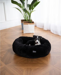 Produktbild von Home Deluxe Haustierbett MUFFIN aus Polyester in Schwarz
