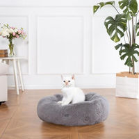 Produktbild von Home Deluxe Haustierbett Muffin Hundekissen für Hunde und Katzen in Grau mit Polyesterfüllung