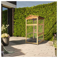 Produktbild von HOME DELUXE Vogelkäfig PICO für Wellensittiche aus Tannenholz in Natur Braun