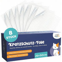 Produktbild von Home Pet World Kratzschutzfolie für Katzen zum Schutz von Möbeln und Wänden Transparent 20x50 cm 8 Stück