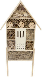Home-trends24.de Insektenhotel aus Naturholz stehend mit 95 cm Gesamthöhe – Bild 1 von 4