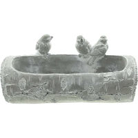 Produktbild von Home-trends24.de Vogeltränke Baumstamm aus Zement für den Garten 25 cm