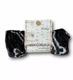 HomeRelax&Style Hundedecke aus Flanell in Schwarz 100x70cm OEKO-TEX Standard 100 - 1 Stk. – Bild 1 von 2