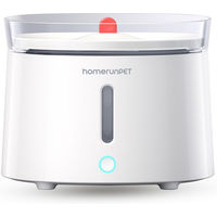 Produktbild von homerunPET CF20 Automatischer Trinkbrunnen für Hunde und Katzen mit UVC-Bakterienbekämpfung und kabelloser Wasserpumpe inkl. Filterpatrone