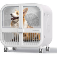 Produktbild von Homerunpet PD135 Deluxe Edition Haustierhaartrockner 2-in-1 Haustierbett für kleine bis mittelgroße Hunde in Weiß