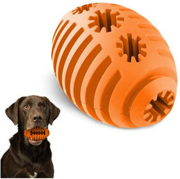 HOMES&BONES Doggy Egg Snackball Hundespielzeug aus Naturkautschuk Orange für erwachsene Hunde – Bild 1 von 5