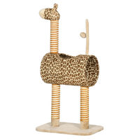 Produktbild von Homu & Co. Kratzbaum im Giraffen-Design für Katzen mit Katzenhöhle und Spielball, 101 cm hoch