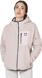 Hoodie Damen Teddyfleece Kapuzenjacke Hushed Violet/Black Größe L – Bild 1 von 1