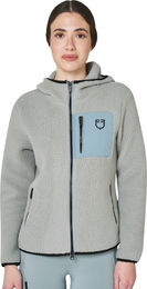Hoodie Damen Teddyfleece Kapuzenjacke Slate Gray/Black Größe M – Bild 1 von 1