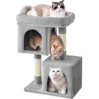 Produktbild von Hoppa! Kratzbaum für mittelgroße Katzen 74 cm Hellgrau