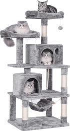 Hoppa! Kratzsäule für Katzen in Grau mit Sisal, groß, 60 x 50 x 145 cm – Bild 1 von 1