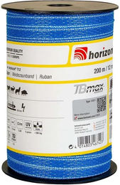 Produktbild von Horizont Hotshock Elektrozaunband aus Kunststoff in Blau oder Weiß