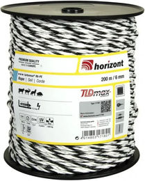 Horizont R6 Zaunkordel aus Polyester in Weiß oder Schwarz – Bild 1 von 1