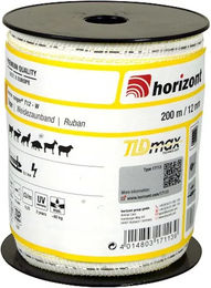 Produktbild von Horizont Ranger Elektrozaunband aus Kunststoff in Gelb oder Weiß