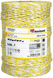 Produktbild von Horizont Ranger R6 Zaunschnur aus Kunststoff in Gelb und Weiß