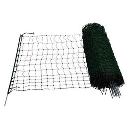 Horizont Sicherheitsnetz für Geflügel Grün 105cm x 25m inklusive 9 Pfähle – Bild 1 von 3