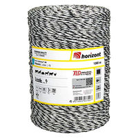 Produktbild von Horizont Turbomax W6 Weidezaunlitze Weiß 1000 m mit 6 Leitern 0,30 mm