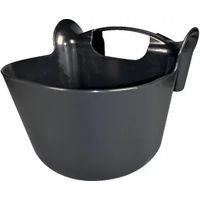Produktbild von Horizont Turnier-Futterkrippe aus Kunststoff Schwarz 13,5 Liter - 13,5 l