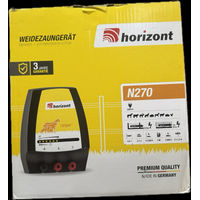 Produktbild von Horizont Weidenzaungerät N270 mit 2,7 Joule Output bis zu 20 km in Schwarz aus Kunststoff