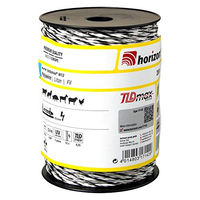 Produktbild von Horizont Weidezaunlitze Turbomax W12 Weiß 200 m Elektrozaunband mit 200 kg Bruchlast
