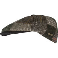 Produktbild von HORKA 6-Panel-Béret Patchwork aus Wolle in Bunt und Braun Unisex 59 cm