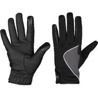 Produktbild von HORKA Allwetter-Reithandschuhe Unisex wasserdicht aus Polyester in Grau oder Schwarz Taille 10