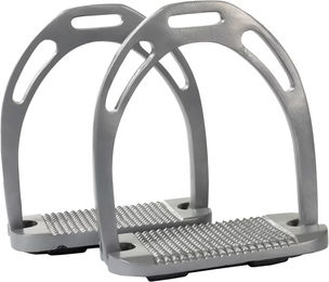 HORKA Aluminiumsteigbügel extra breit Silber 120mm – Bild 1 von 2