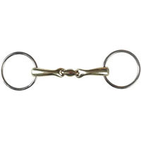 Produktbild von HORKA Anatomic Doppelgelenk Gebiss für Pferde mit 2 Ringen aus Metall