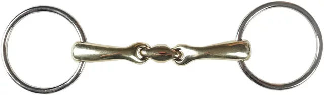 Produktbild von HORKA Anatomic Gebiss für Pferde mit 2 Ringen und Doppelgelenk aus Metall