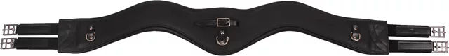 Produktbild von HORKA Anatomisch gepolsterter Gurt für Mischungssättel aus Leder Schwarz 130 cm - 130 cm