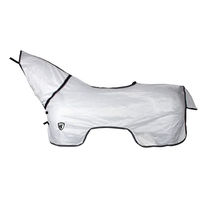 Produktbild von Horka Anti-Fly-Reitdecke mit Hals weiß Größe 125/175