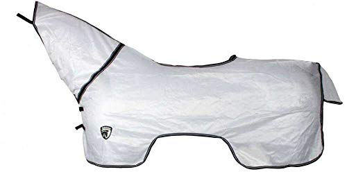 Horka Anti-Fly-Reitdecke mit Hals weiß Größe 135/185 – Bild 1 von 2