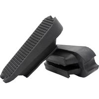 Produktbild von HORKA Asymmetrische rutschfeste Steigbügelsohle aus Gummi Schwarz 12 cm