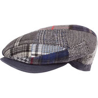 Produktbild von HORKA Baskenmütze aus Tweed mit Patchwork-Muster in Bunt und Grau für Damen und Herren Größe 58