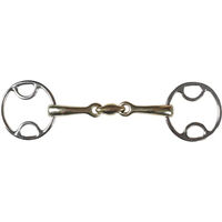Produktbild von HORKA Beval Gebiss für Pferde mit 2 Ringen aus Metall in Silber