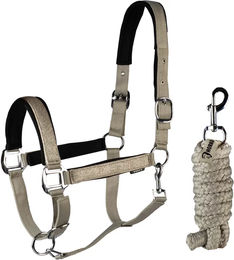 Produktbild von HORKA Brilliance Halfter und Longiergurt Set für Shettys in Beige