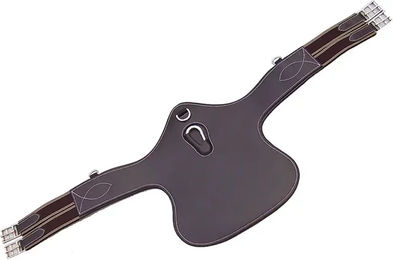 HORKA Buikbeschermersattelgurt aus Leder braun 120 cm - 120 cm – Bild 1 von 3