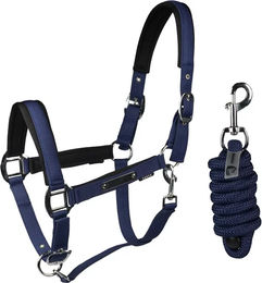 HORKA Classic Delight Halfter für Pferde in Blau – Bild 1 von 2