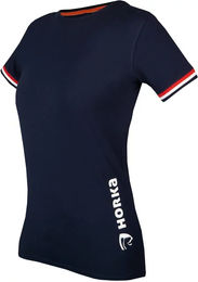 Produktbild von HORKA Damen T-Shirt aus Baumwolle Blau Größe M